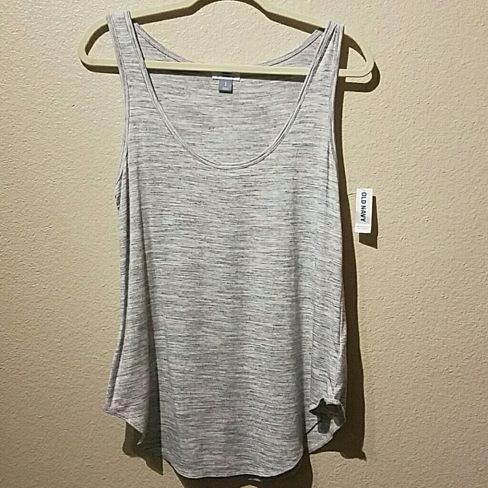 Old Navy NWT Petite Small Grey Heathered Tank
